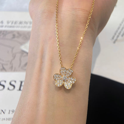[⭐Aura]FLOWER DIAMOND NECKLACE