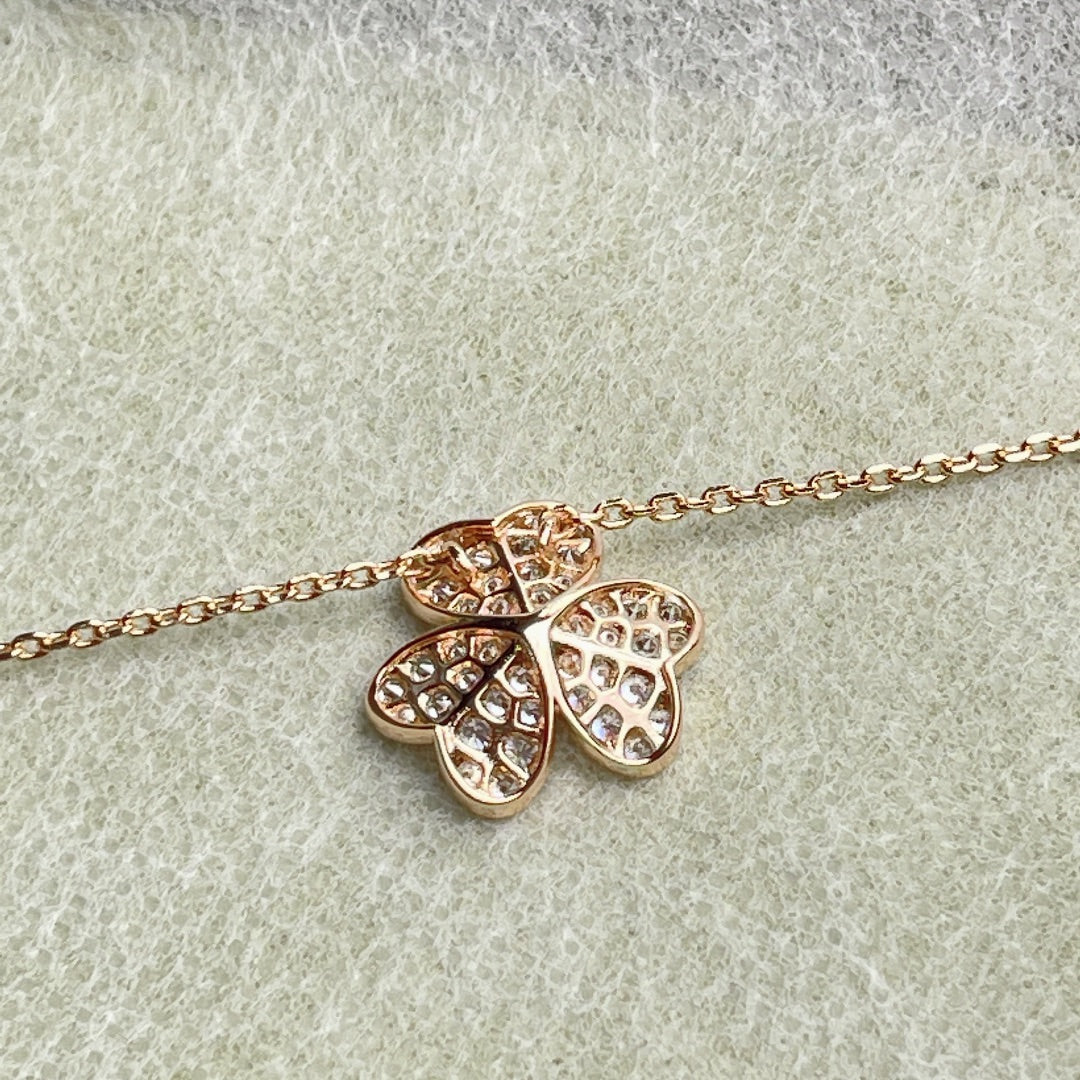 [⭐Aura]FLOWER DIAMOND NECKLACE