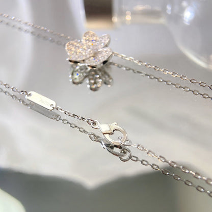 [⭐Aura]FLOWER DIAMOND NECKLACE