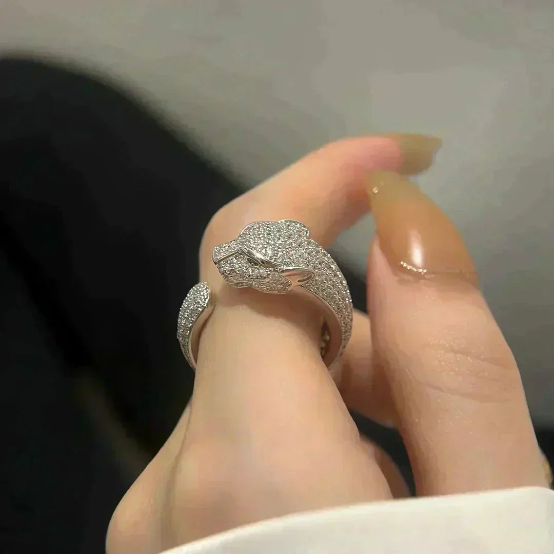 [⭐Aura]PANTHERE 5.5MM ALL DIAMOND RING