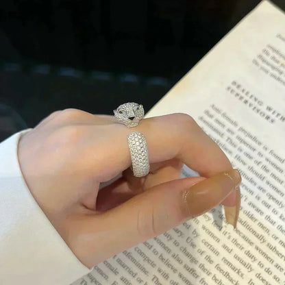 [⭐Aura]PANTHERE 5.5MM ALL DIAMOND RING