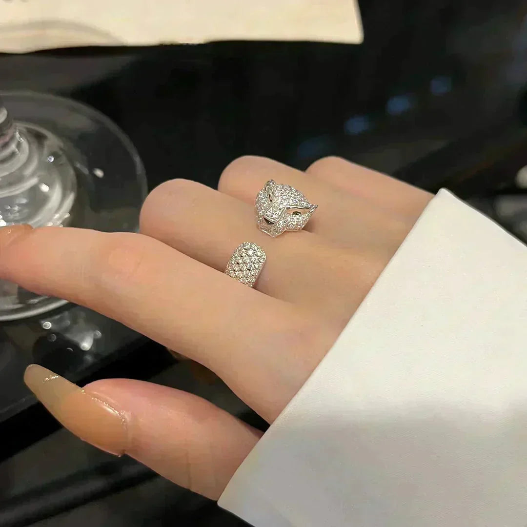 [⭐Aura]PANTHERE 5.5MM ALL DIAMOND RING