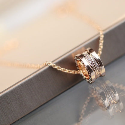 [⭐Aura]ZERO 1 PINK GOLD DIAMOND NECKLACE