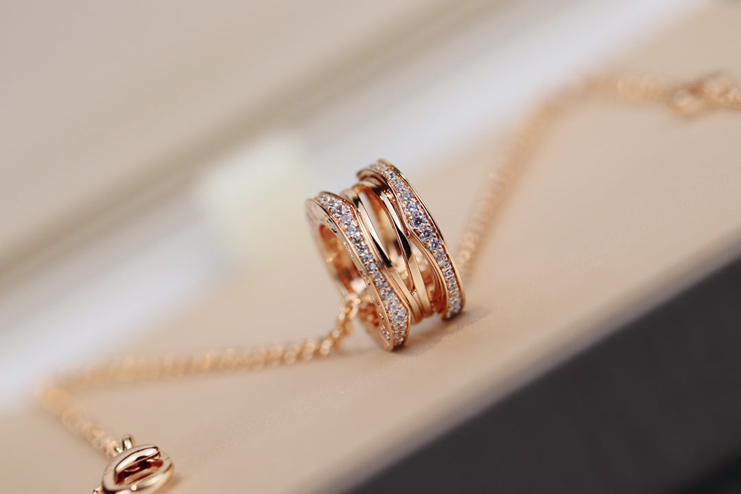 [⭐Aura]ZERO 1 PINK GOLD NECKLACE