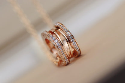 [⭐Aura]ZERO 1 PINK GOLD NECKLACE