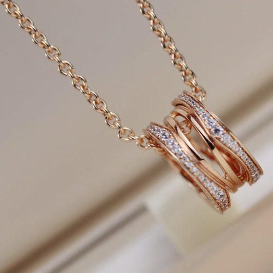 [⭐Aura]ZERO 1 PINK GOLD NECKLACE