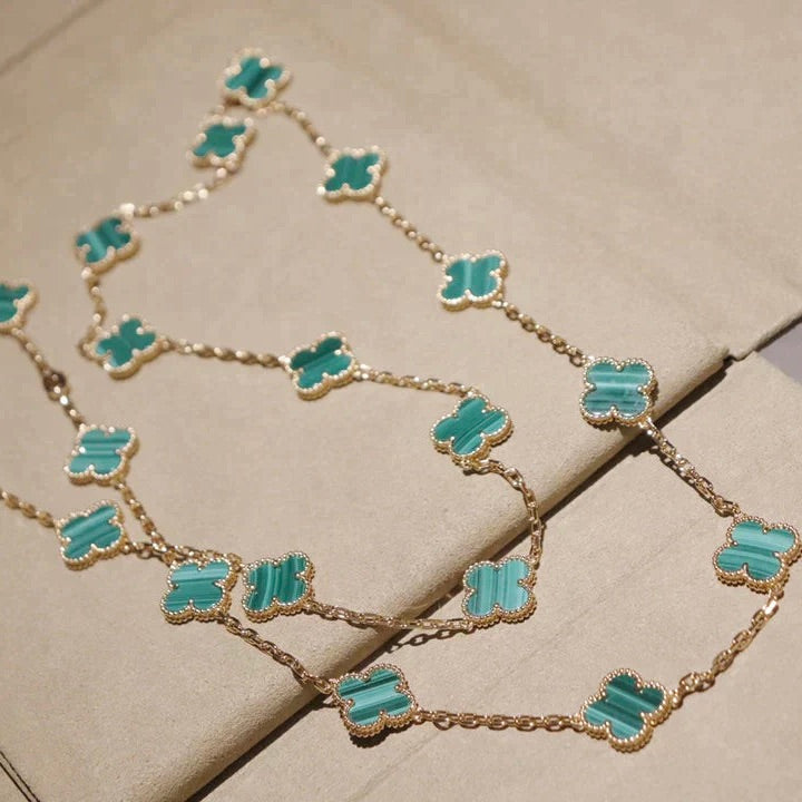[⭐Aura]CLOVER 20 MOTIFS MALACHITE GOLD