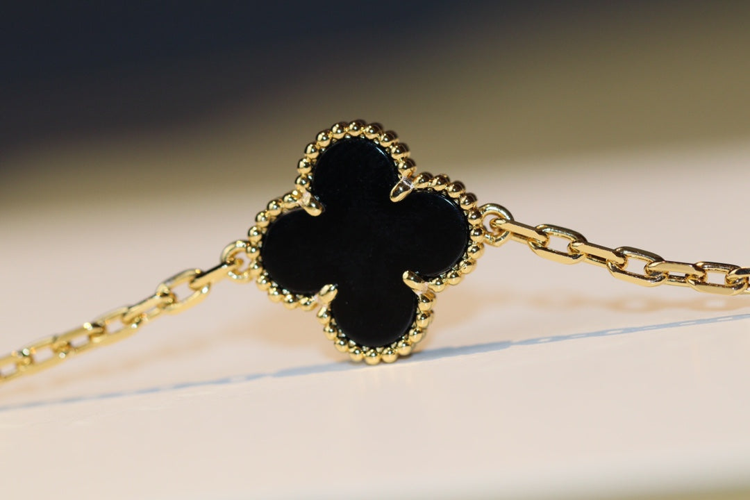 [⭐Aura]CLOVER 20 MOTIFS ONYX ROSE GOLD