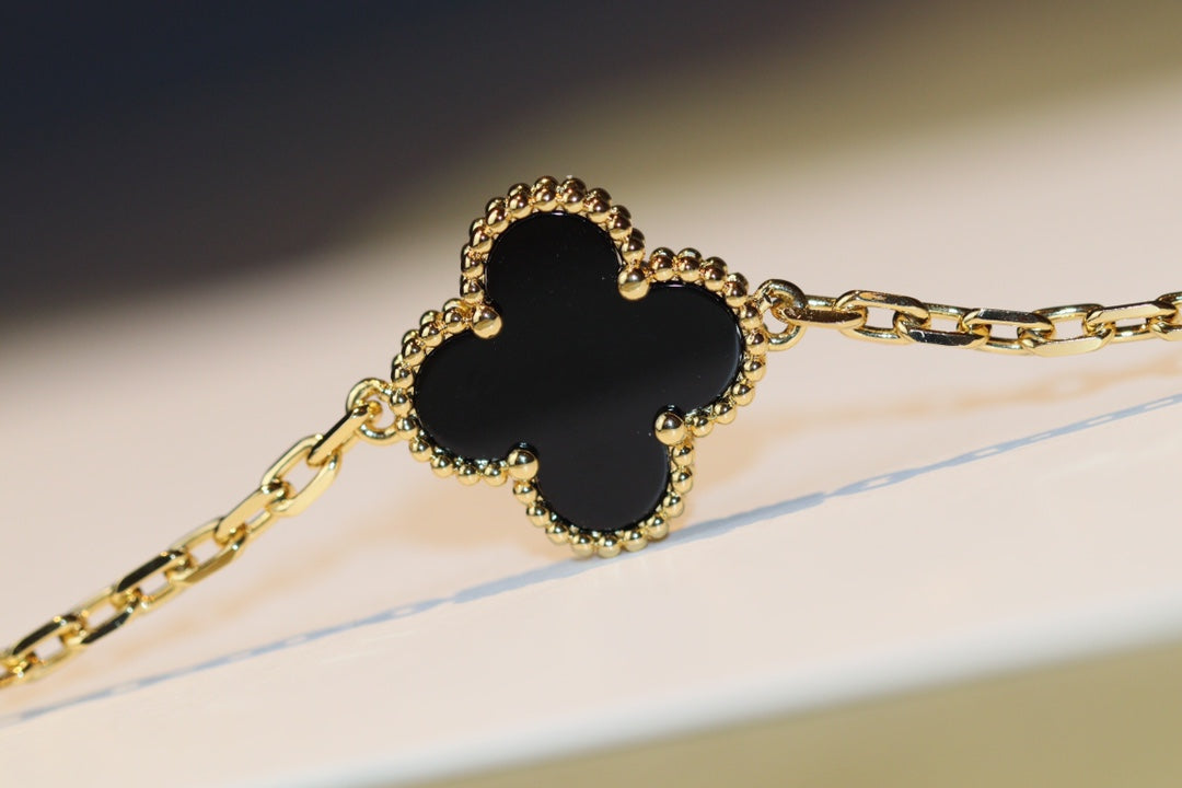 [⭐Aura]CLOVER 20 MOTIFS ONYX ROSE GOLD