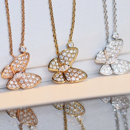 [⭐Aura]BUTTERFLY DIAMOND NECKLACE