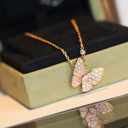 [⭐Aura]BUTTERFLY DIAMOND NECKLACE