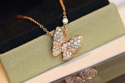 [⭐Aura]BUTTERFLY DIAMOND NECKLACE