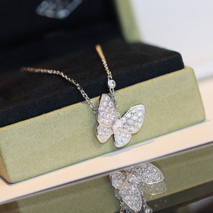 [⭐Aura]BUTTERFLY DIAMOND NECKLACE