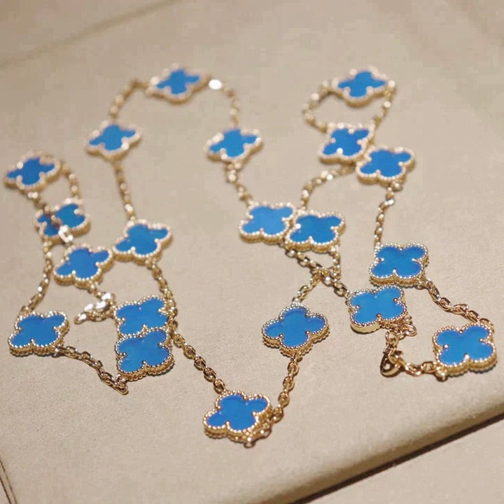 [⭐Aura]CLOVER 20 MOTIFS TURQUOISE GOLD