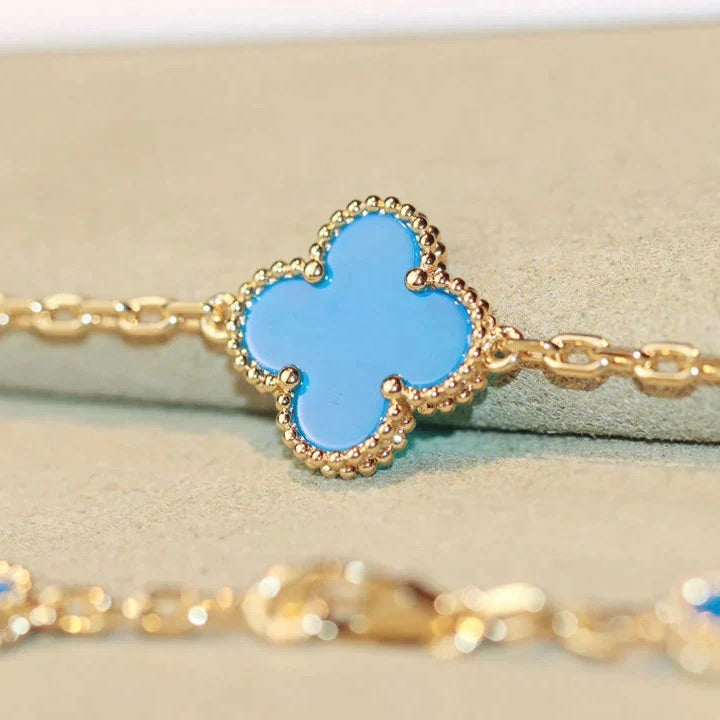 [⭐Aura]CLOVER 20 MOTIFS TURQUOISE GOLD