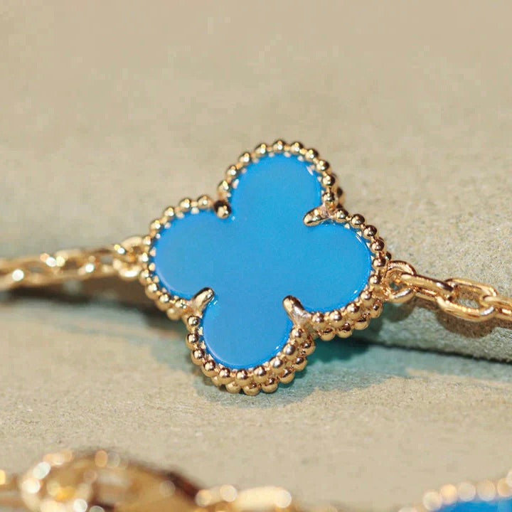 [⭐Aura]CLOVER 20 MOTIFS TURQUOISE GOLD