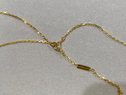 [⭐Aura]CLOVER 25MM NECKLACE GOLD CARNELIAN