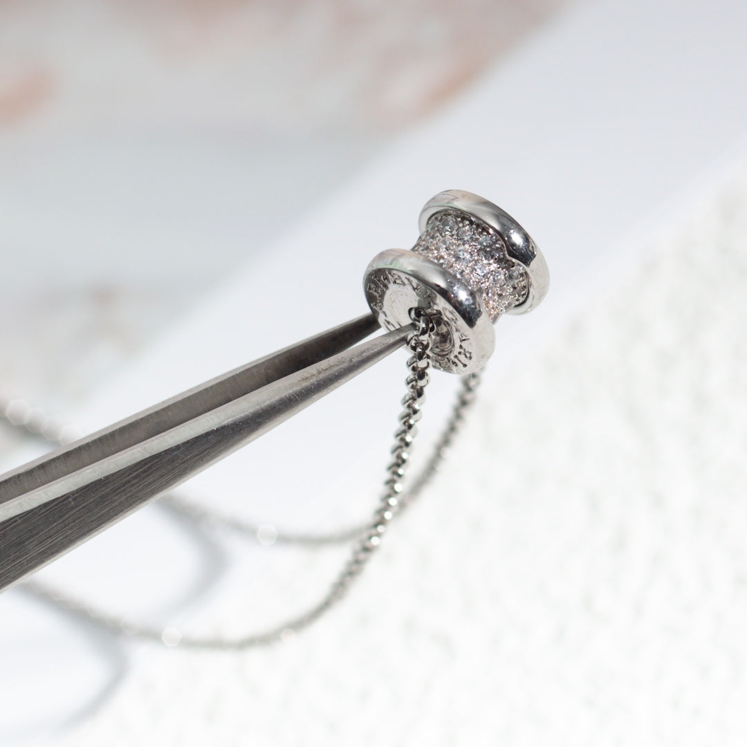 [⭐Aura]ZERO 1 SILVER DIAMOND NECKLACE