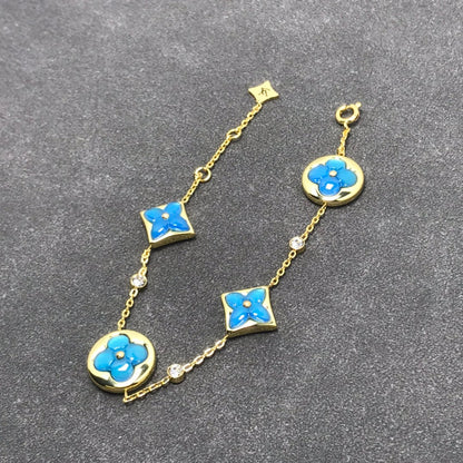 [⭐Aura]STAR AND SUN TURQUOISE 4 MOTIFS 3 DIAMONDS