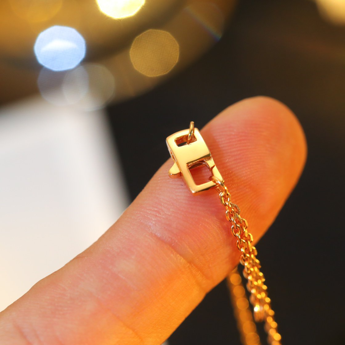[⭐Aura]STAR AND SUN DIAMOND PINK GOLD NECKLACE
