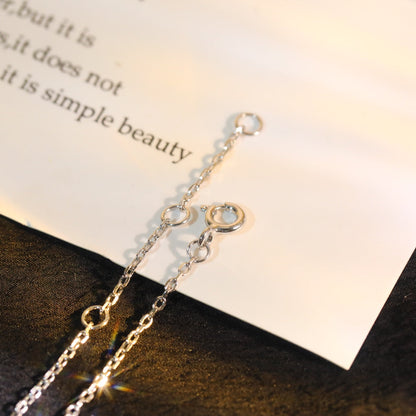 [⭐Aura]SUN MOTIF PINK MOP SILVER BRACELET