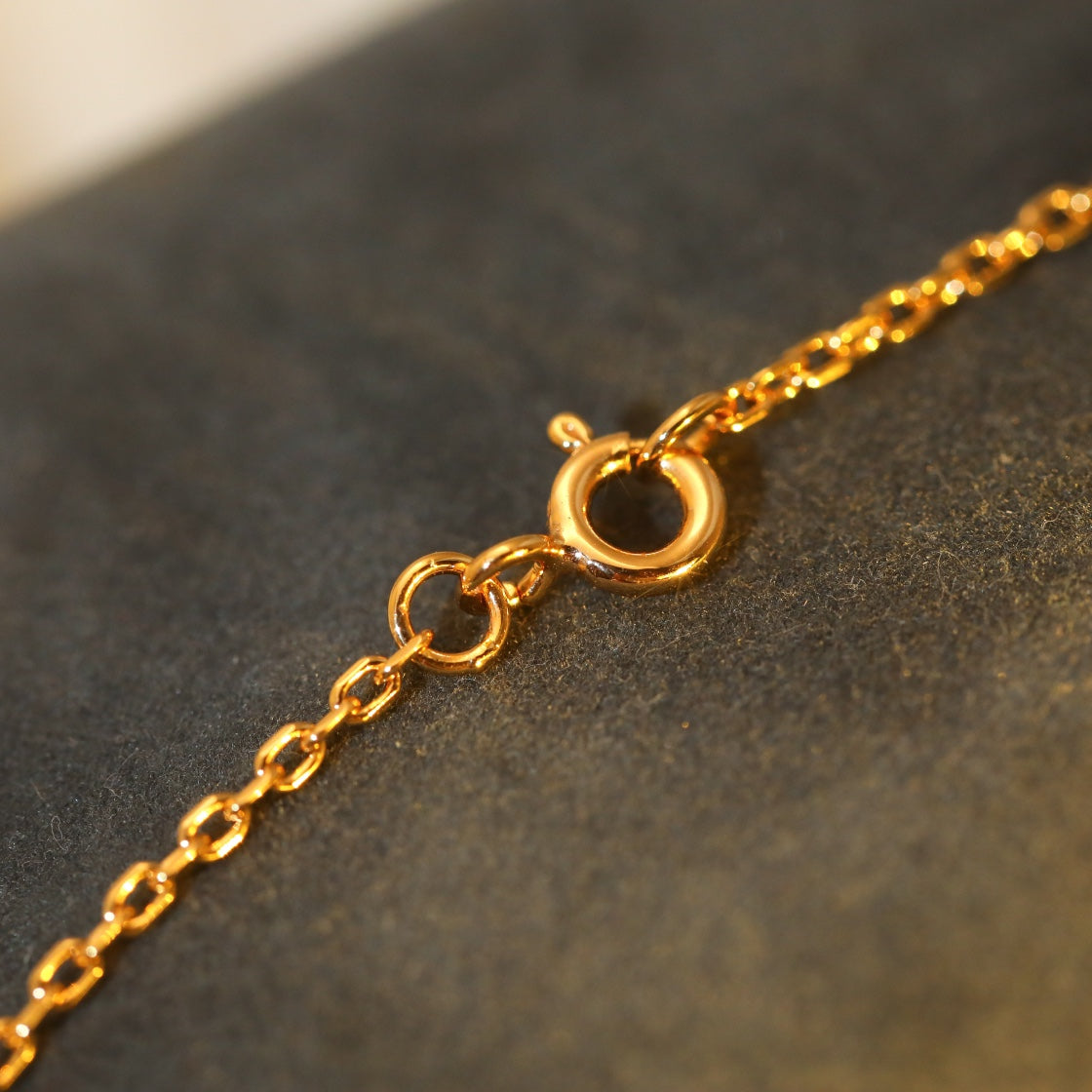 [⭐Aura]SUN PEDANT PINK GOLD 1 DIAMOND NECKLACE