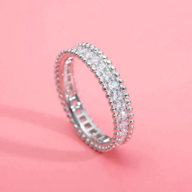 [⭐Aura]PERLEE DIAMOND SILVER RING