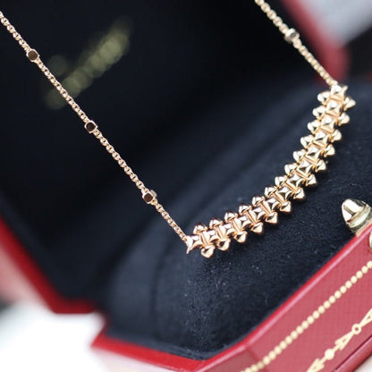 [⭐Aura]CLASH PINK GOLD NECKLACE