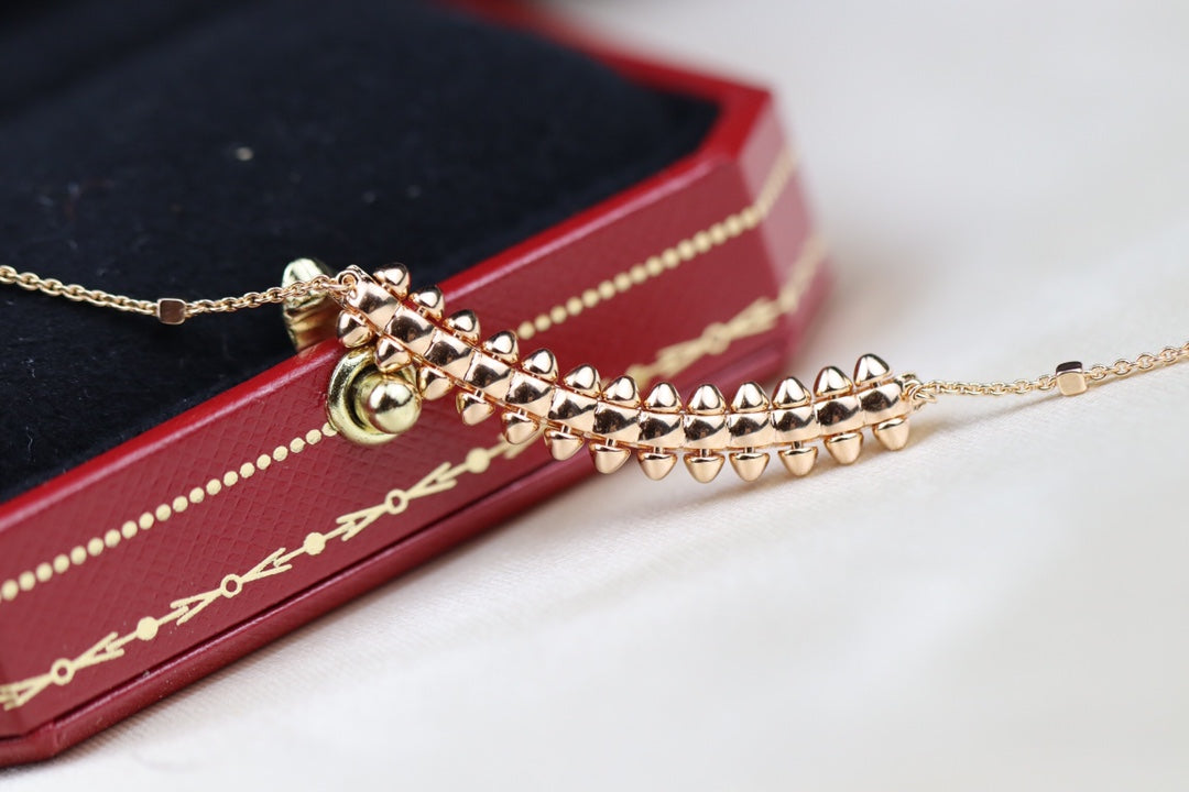 [⭐Aura]CLASH PINK GOLD NECKLACE