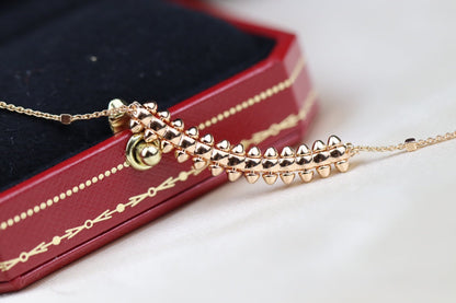 [⭐Aura]CLASH PINK GOLD NECKLACE