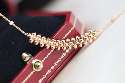 [⭐Aura]CLASH PINK GOLD NECKLACE