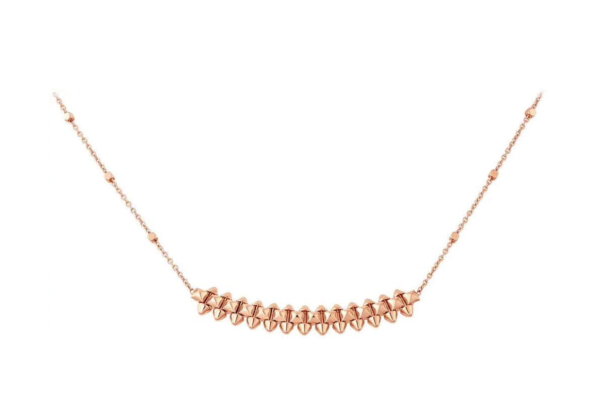 [⭐Aura]CLASH PINK GOLD NECKLACE
