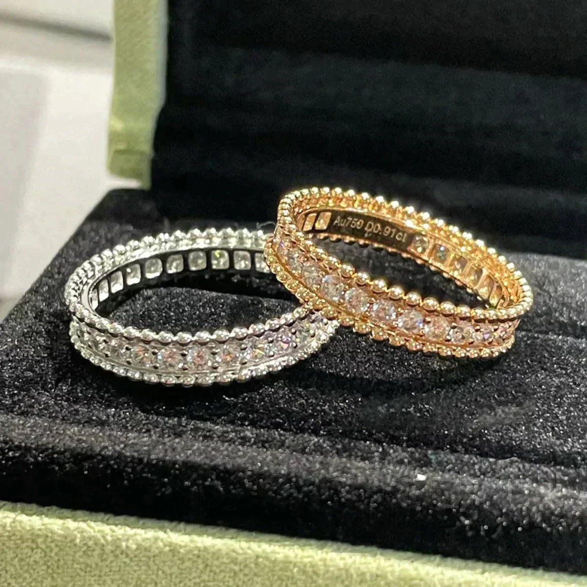 [⭐Aura]PERLEE DIAMOND ROSE GOLD RING