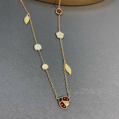 [⭐Aura]LUCKY SPRING 15 MOTIFS GOLD NECKLACE