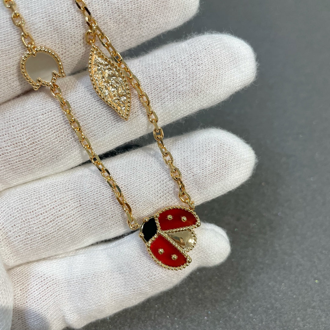 [⭐Aura]LUCKY SPRING 15 MOTIFS GOLD NECKLACE