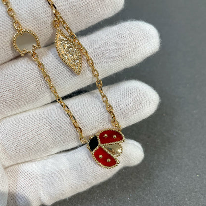[⭐Aura]LUCKY SPRING 15 MOTIFS GOLD NECKLACE