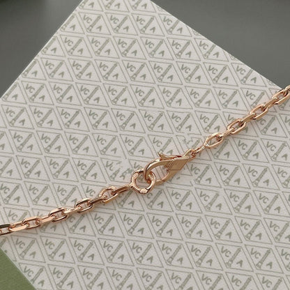 [⭐Aura]LUCKY SPRING 15 MOTIFS ROSE GOLD NECKLACE