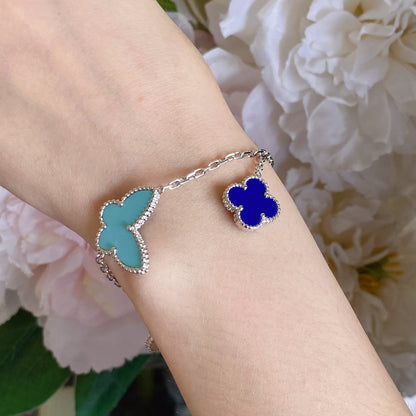 [⭐Aura]LUCKY SPRING SILVER BRACELET 4 MOTIF