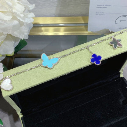 [⭐Aura]LUCKY SPRING SILVER BRACELET 4 MOTIF