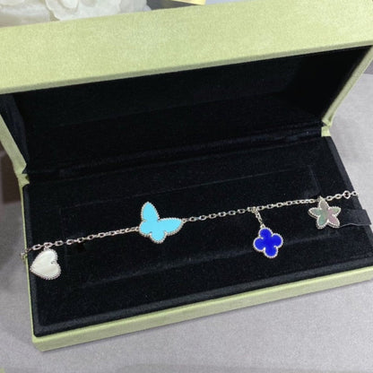 [⭐Aura]LUCKY SPRING SILVER BRACELET 4 MOTIF