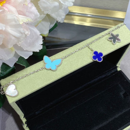 [⭐Aura]LUCKY SPRING SILVER BRACELET 4 MOTIF