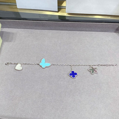 [⭐Aura]LUCKY SPRING SILVER BRACELET 4 MOTIF