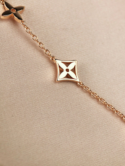 [⭐Aura]STAR AND SUN 7 MOTIFS GOLD BRACELET