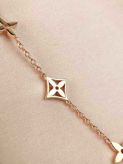 [⭐Aura]STAR AND SUN 7 MOTIFS GOLD BRACELET