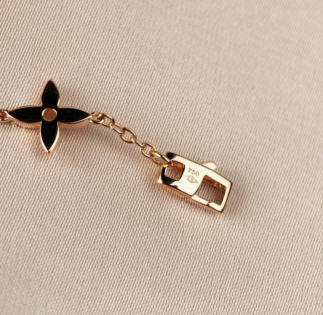 [⭐Aura]STAR AND SUN 7 MOTIFS GOLD BRACELET