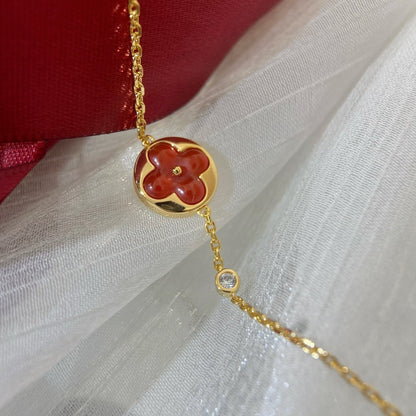 [⭐Aura]SUN PEDANT CARNELIAN BRACELET