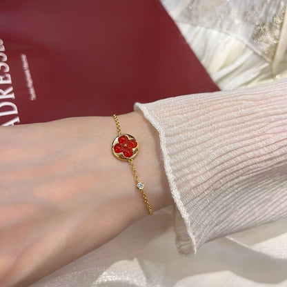 [⭐Aura]SUN PEDANT CARNELIAN BRACELET