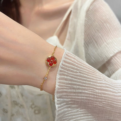 [⭐Aura]SUN PEDANT CARNELIAN BRACELET