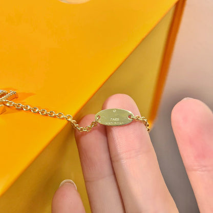 [⭐Aura]LOGO STAR MOTIF GOLD BRACELET