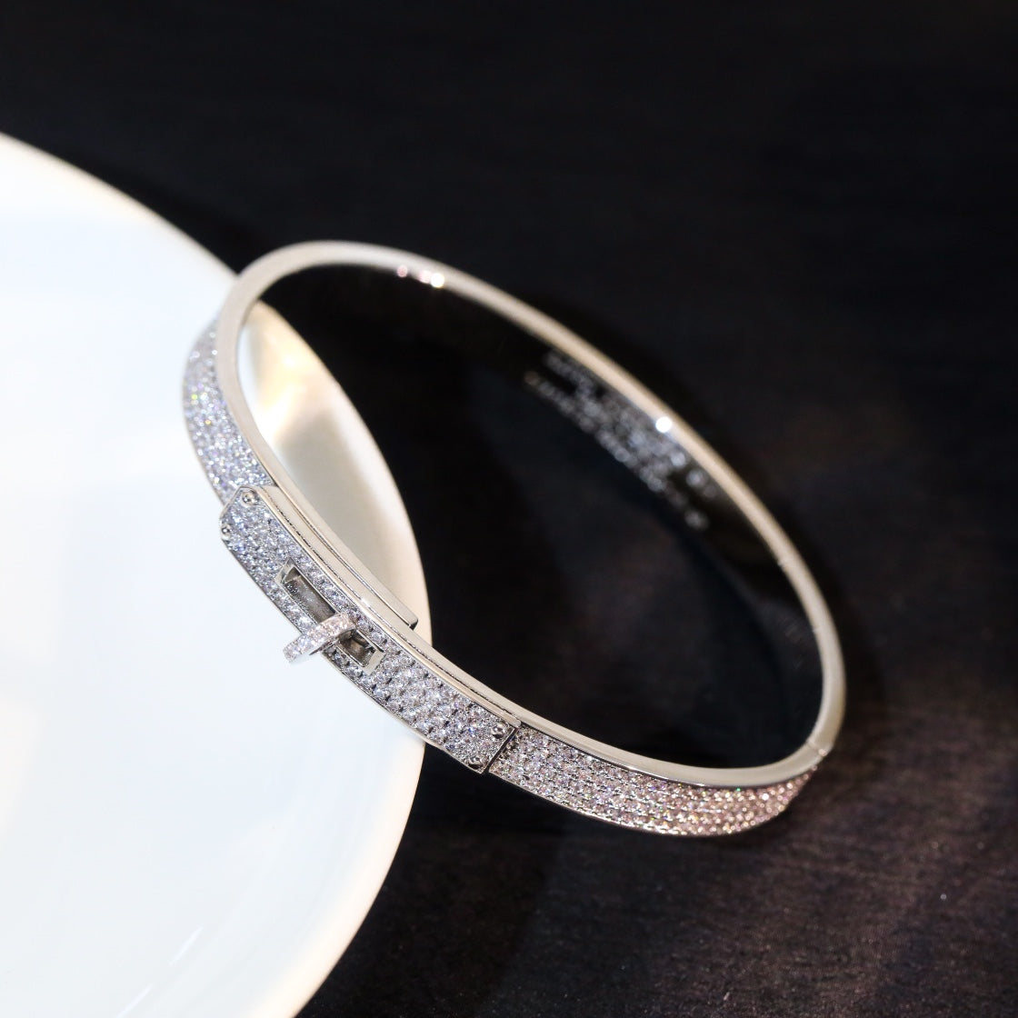 [⭐Aura]KELLY BRACELET DIAMOND PAVED
